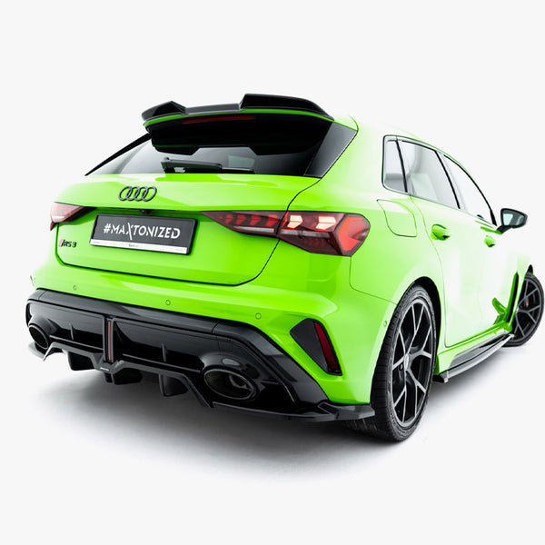 Audi - RS3 Sportback 8Y Facelift: Maxton Rear Splitter (Vertical Bars) V2