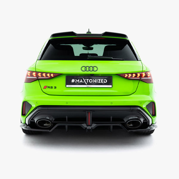 Audi - RS3 Sportback 8Y Facelift: Maxton Rear Splitter (Vertical Bars) V2
