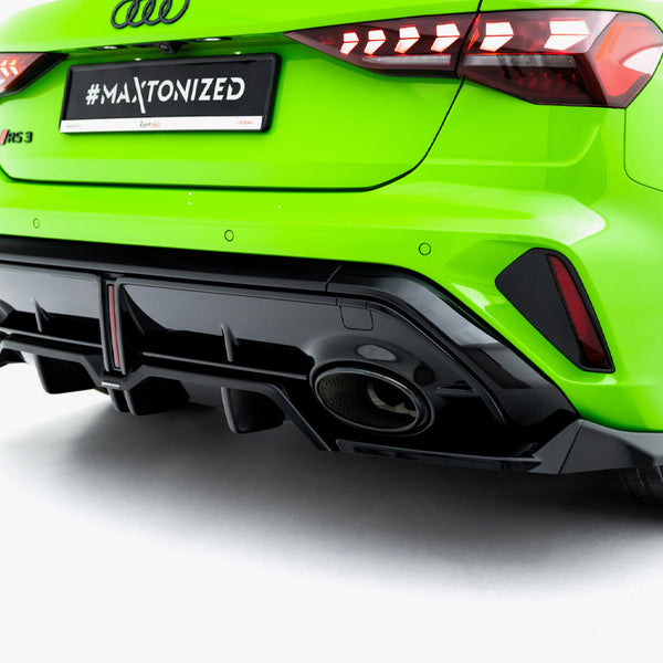 Audi - RS3 Sportback 8Y Facelift: Maxton Rear Splitter (Vertical Bars) V1