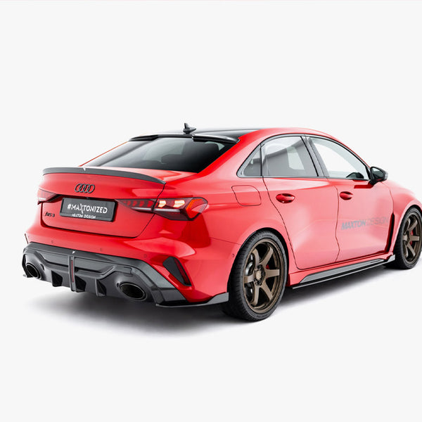 Audi - RS3 / S3 / A3 S Line / A3 Sedan 8Y Facelift: Maxton Pre-preg Carbon Fibre Boot Spoiler V2