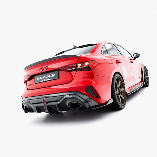 Audi - RS3 / S3 / A3 S Line / A3 Sedan 8Y Facelift: Maxton Pre-preg Carbon Fibre Boot Spoiler V2