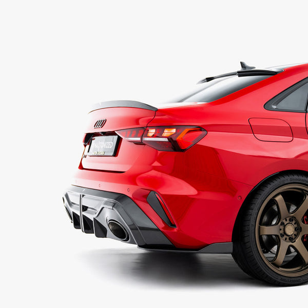 Audi - RS3 / S3 / A3 S Line / A3 Sedan 8Y Facelift: Maxton Pre-preg Carbon Fibre Boot Spoiler V2