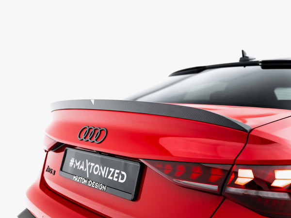 Audi - RS3 / S3 / A3 S Line / A3 Sedan 8Y Facelift: Maxton Pre-preg Carbon Fibre Boot Spoiler V2
