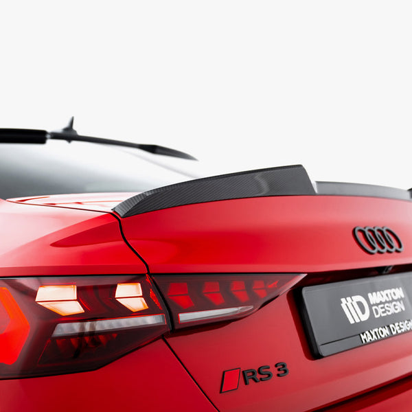 Audi - RS3 / S3 / A3 S Line / A3 Sedan 8Y Facelift: Maxton Pre-preg Carbon Fibre Boot Spoiler V1