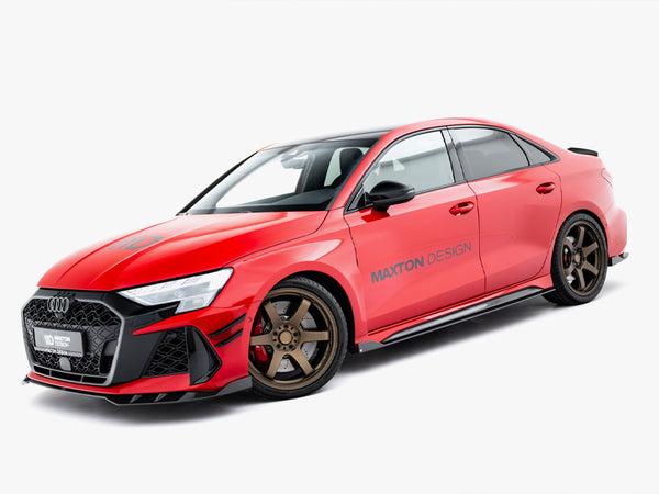 Audi - RS3 Sedan 8Y Facelift: Maxton Set of Pre-preg Carbon Fibre Side Skirts