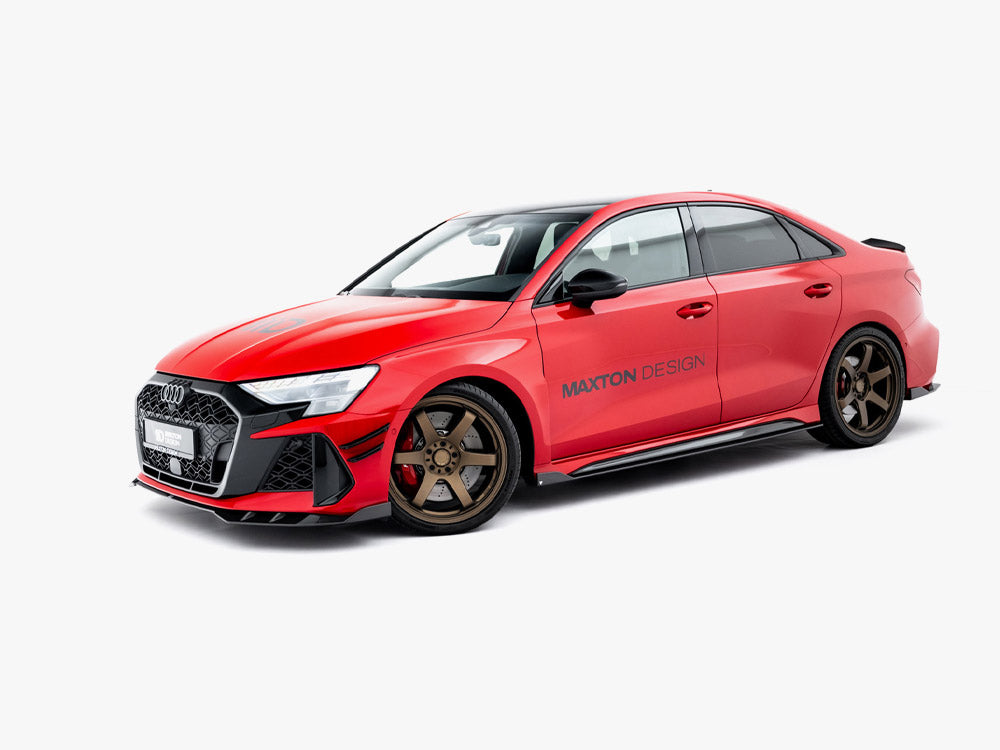 Audi - RS3 Sedan 8Y Facelift: Maxton Set of Pre-preg Carbon Fibre Side Skirts