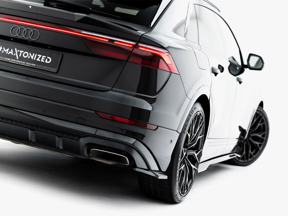 Audi - Q8 S Line MK1 Facelift: Maxton Pre-preg Carbon Fibre Rear Side Splitters