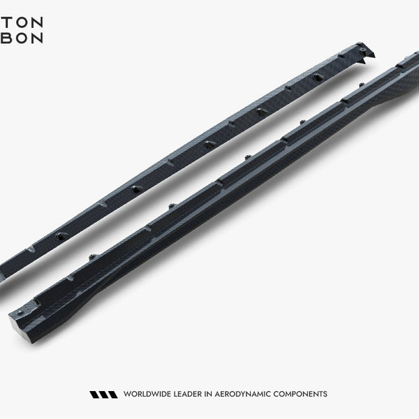 Audi - SQ8 / Q8 S Line MK1 Facelift: Maxton Pre-preg Carbon Fibre Side Skirts