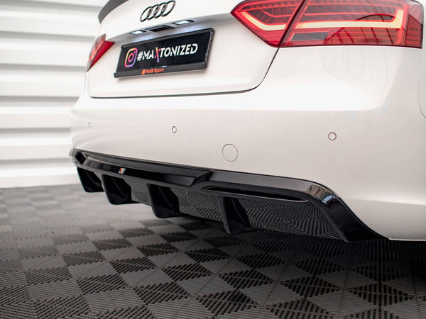 Audi - A5 Sportback 8T Facelift (Version with dual exhausts on one side): Maxton Rear Diffuser
