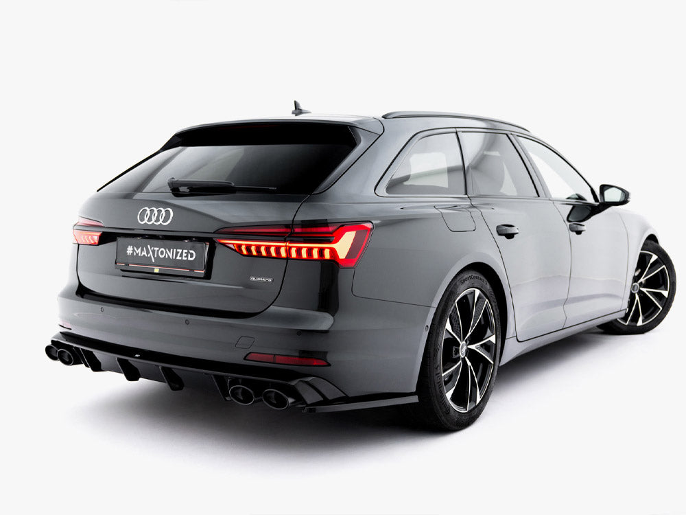 Audi - A6 Sedan / Avant C8 / C8 Facelift: Maxton Rear Diffuser + Exhaust Ends Imitation