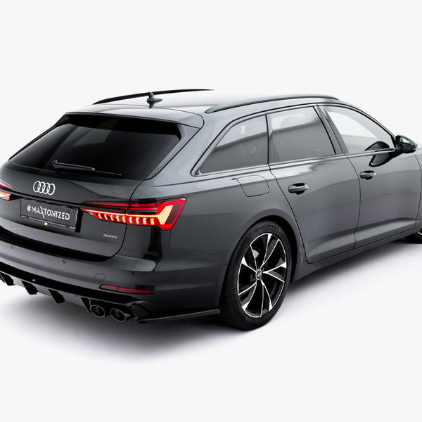 Audi - A6 Sedan / Avant C8 / C8 Facelift: Maxton Rear Diffuser + Exhaust Ends Imitation