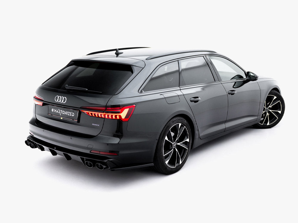 Audi - A6 Sedan / Avant C8 / C8 Facelift: Maxton Rear Diffuser + Exhaust Ends Imitation