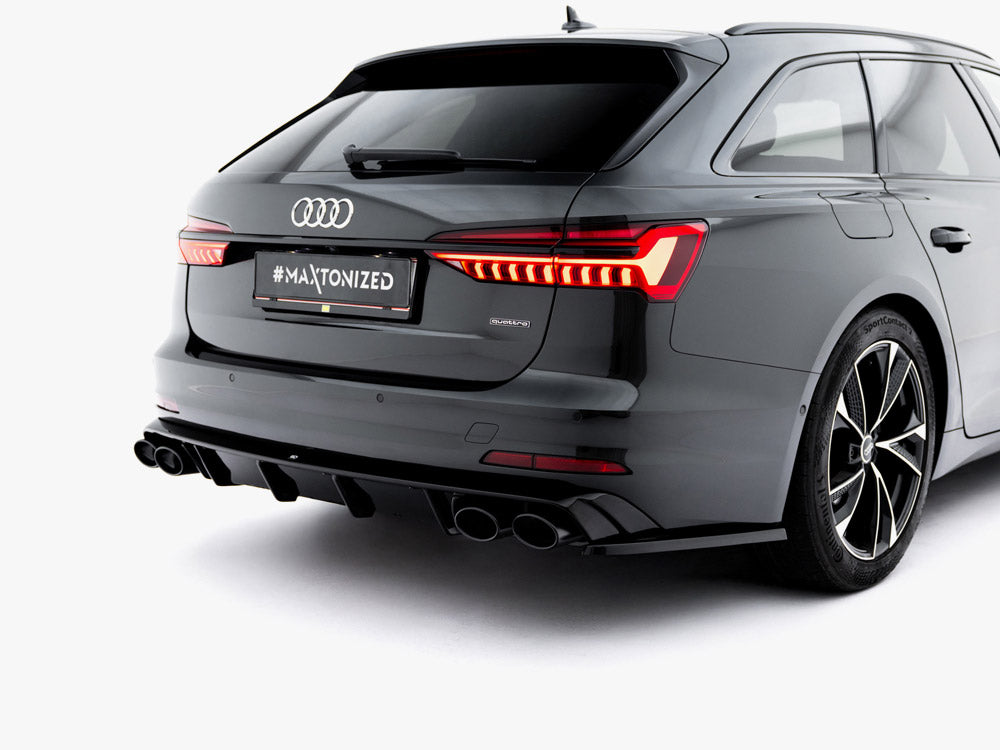 Audi - A6 Sedan / Avant C8 / C8 Facelift: Maxton Rear Diffuser + Exhaust Ends Imitation