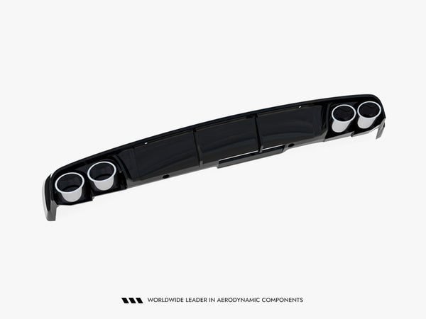 Audi - A6 Sedan / Avant C8 / C8 Facelift: Maxton Rear Diffuser + Exhaust Ends Imitation