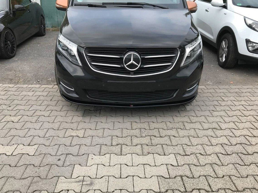 V Class - W447: Gloss Black Maxton Splitter V1 14+
