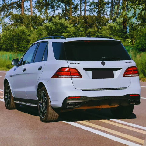 GLE - W166: 63 Style Gloss Black Rear Diffuser 15-18