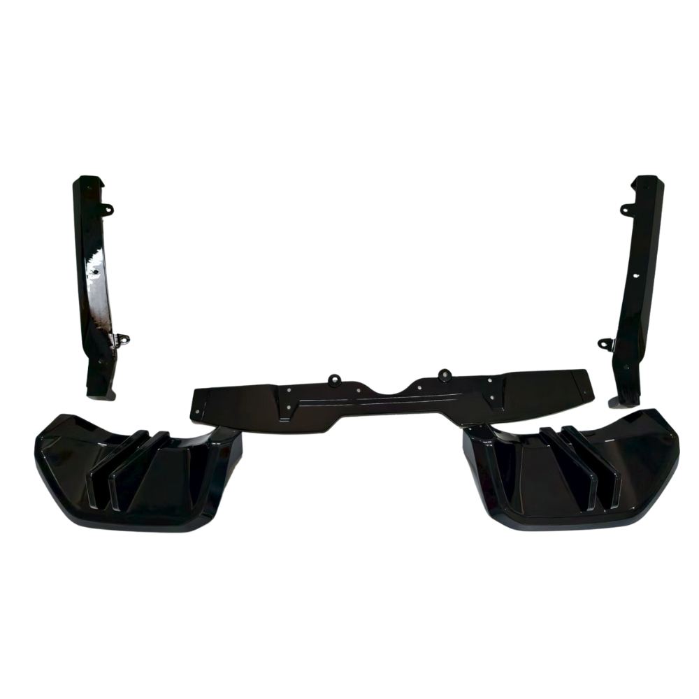 5 Series - G60 Gloss Black Rear Diffuser V2 Style 24+