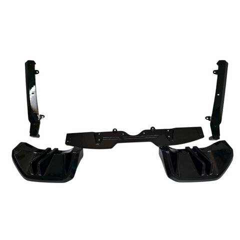 5 Series - G60 Gloss Black Rear Diffuser V2 Style 24+