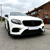 E Class - W213/C238: Gloss Black Front Splitter 2016-2020