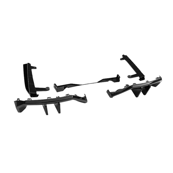 5 Series - G60: Gloss Black Rear Diffuser V1 Style 24+