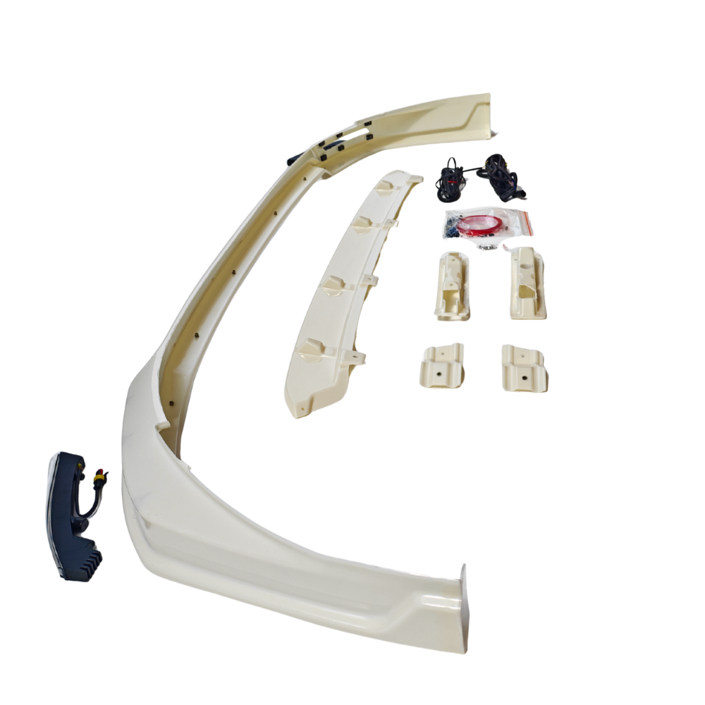 Ford Transit Custom MK2: Primed Front Splitter with LED DRL 24+