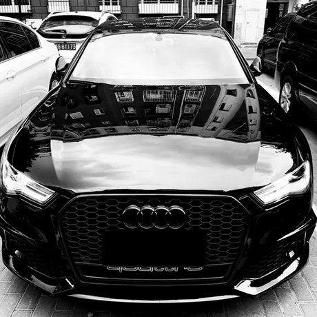 A6 - C7 Pre-Facelift: Gloss Black RS Honeycomb with Quattro Front Grill 11-14