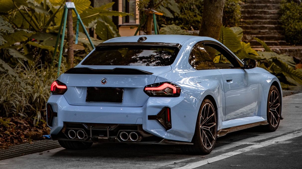 M2 - G87: Dry Carbon Fibre SOOQOO Style Rear Bumper Canards 23+
