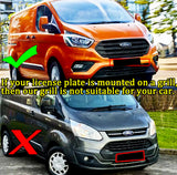 Ford Transit Custom MK1: Matt Black Raptor Style Front Grill 18-23