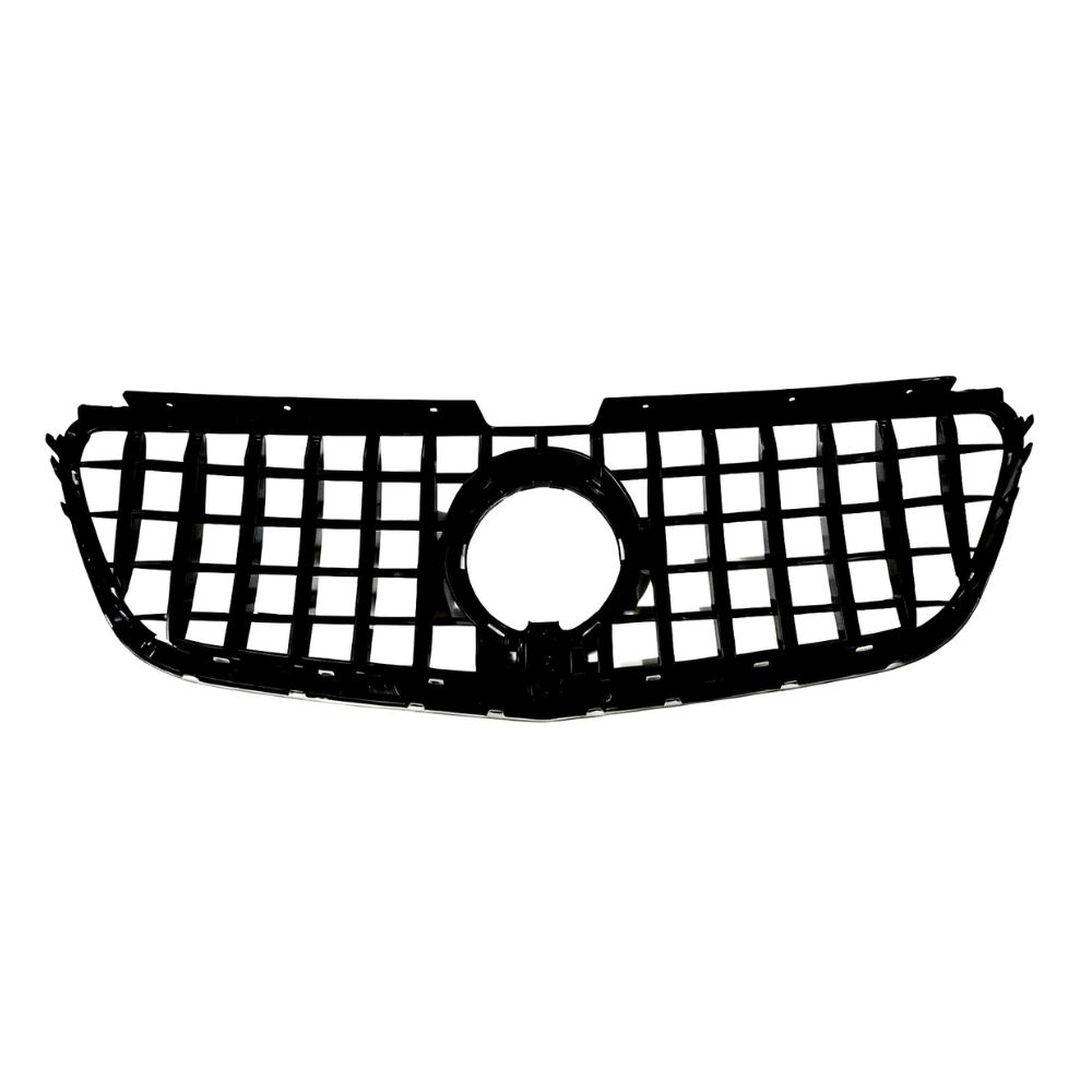 Vito - W447: Gloss Black GT Panamericana Style Front Grill 15-19