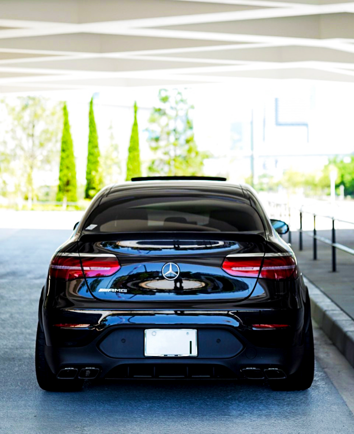 GLC - C253 Coupe: Black Rear Diffuser 16-20