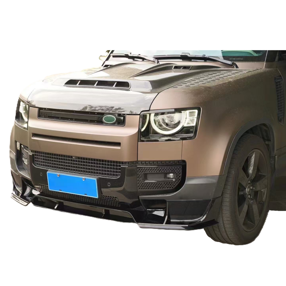 Defender 90/110 - L663: Gloss Black V1 Front Splitter 20+