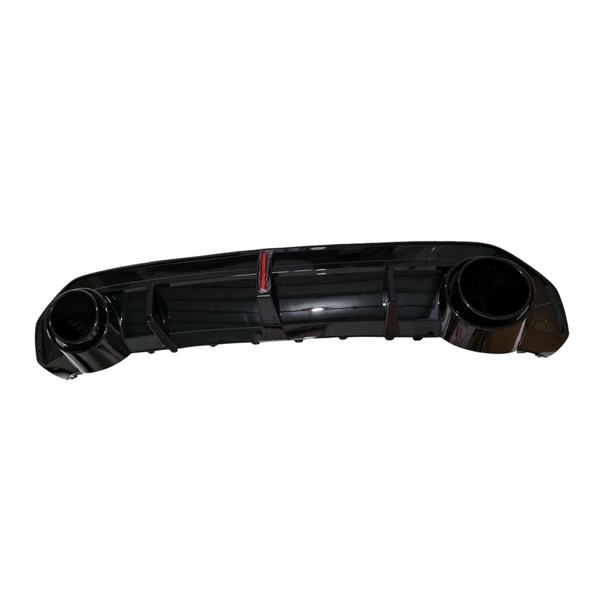 A3/S3 - 8YS Saloon: Gloss Black RS3 Style LED Diffuser with Black Exhaust Tips 21+