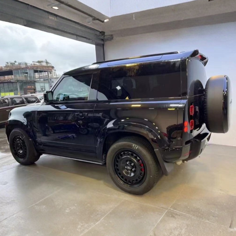 Defender 90 - L663: Gloss Black Wheel Arches 20+