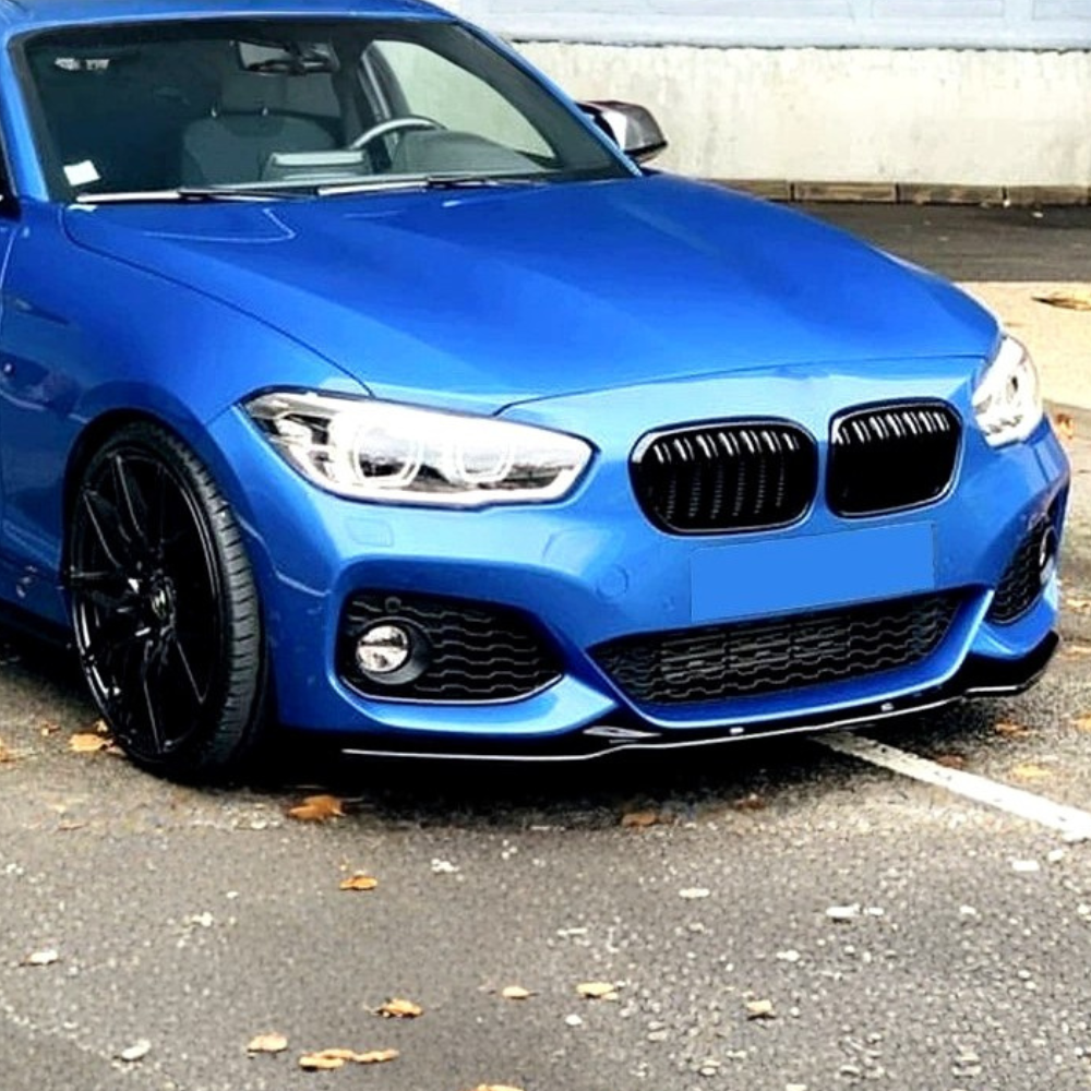 1 Series - F20/F21 Facelift: Gloss Black VC1 Style Splitter 15-19
