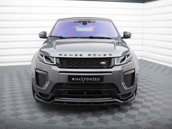 A gray Range Rover with sleek headlights faces forward, parked on a tiled floor. The text "RANGE ROVER" is on the hood and "#MAXTONIZED" on the front plate.