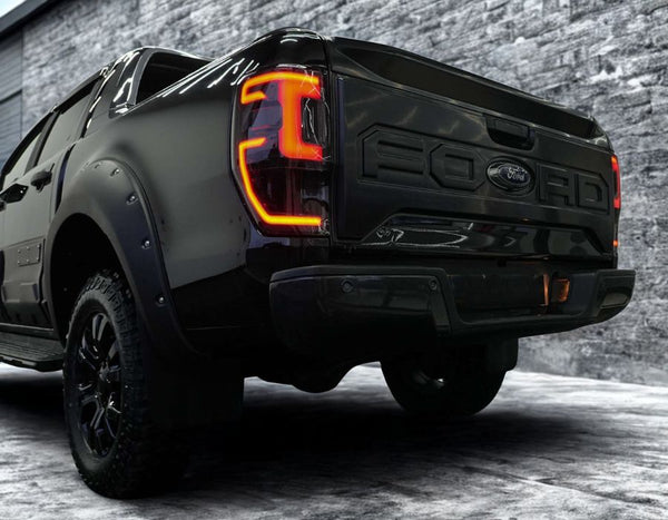 Ranger - T6/T7/T8: Satin Black Lower Bumper Twin Nudge Bar 12-22