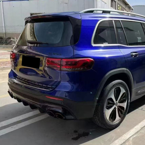 GLB - X247: Black Rear Diffuser AMG Style 19-23