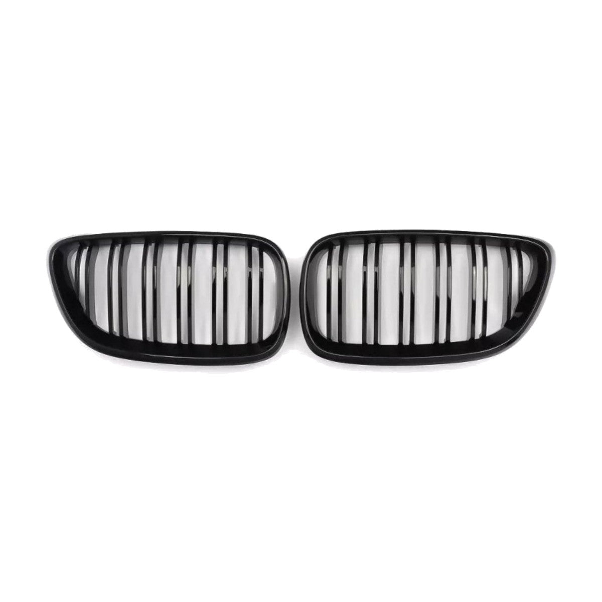 2 series gloss black front kidney grill double slate
