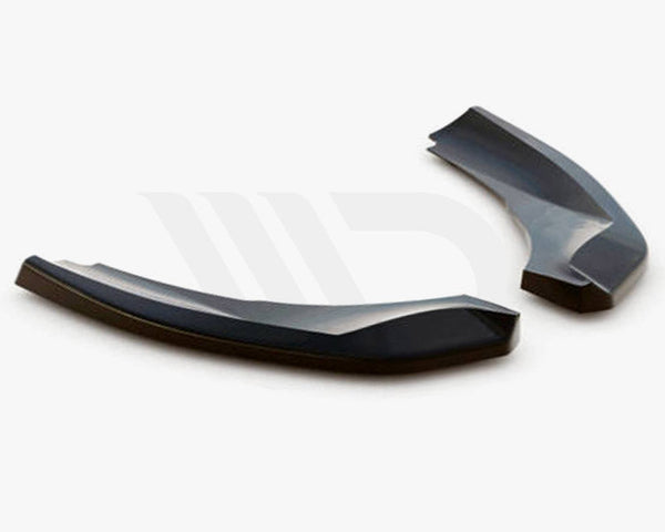 Two sleek, black aerodynamic components rest on a light background. Small text below reads, "WORLDWIDE LEADER IN AERODYNAMIC COMPONENTS."