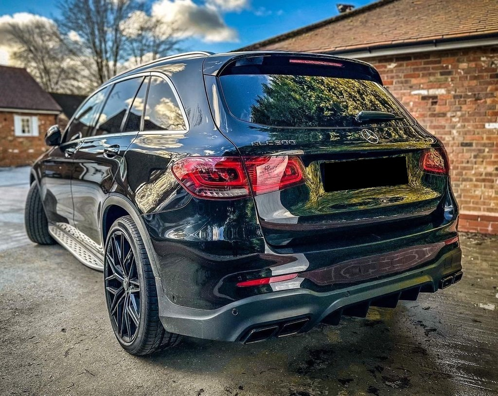 Facelift GLC63 AMG Look Diffuser for Mercedes Benz GLC X253 SUV - Dejavu Cars ''Because standard Facelift GLC63 AMG Look Diffuser for Mercedes Benz GLC X253 SUV - Dejavu Cars ''Because standard