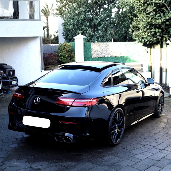 E Class - C238 Coupe Pre-Facelift: Gloss Black E63 Style Diffuser 16-21