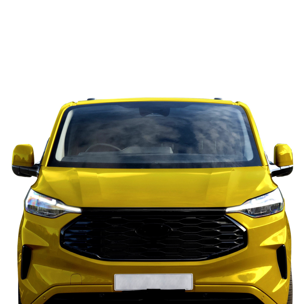 Ford Transit Custom MK2: Matt Black Badgeless Grill 24+