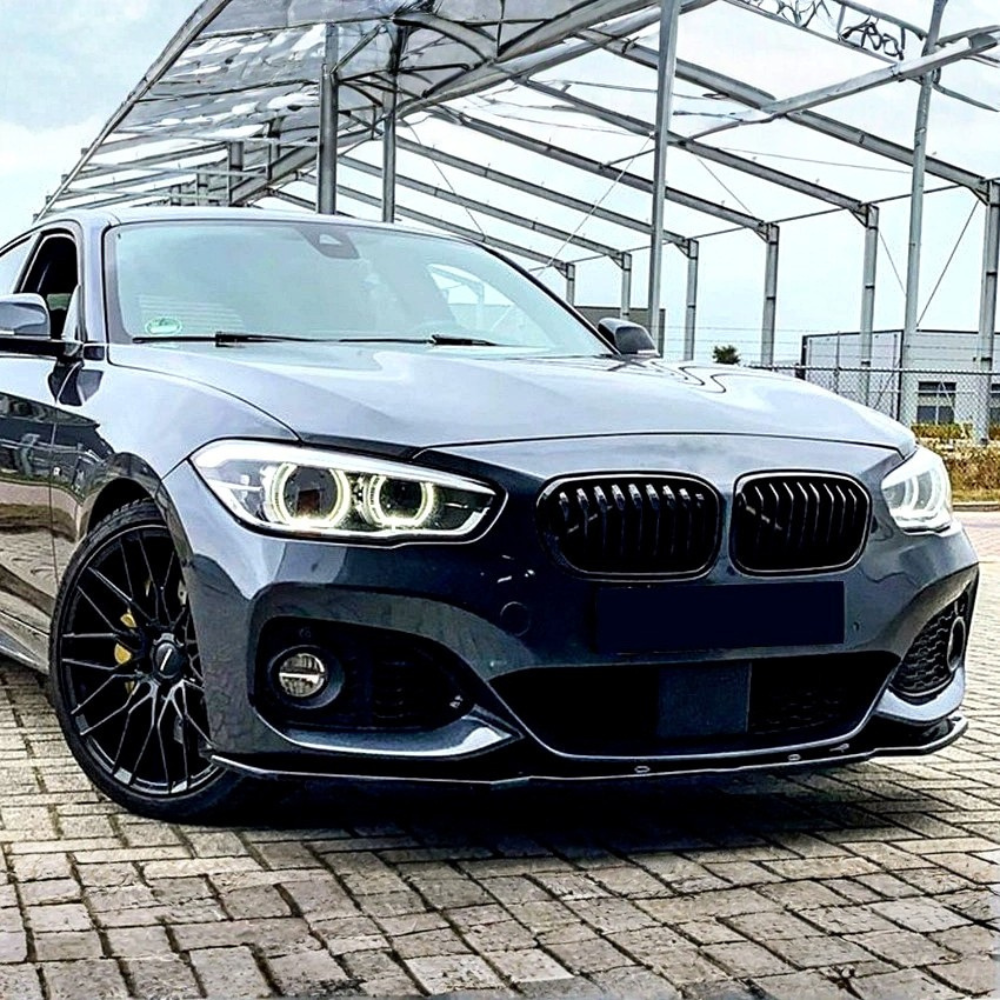 1 Series - F20/F21 Facelift: Gloss Black VC1 Style Splitter 15-19