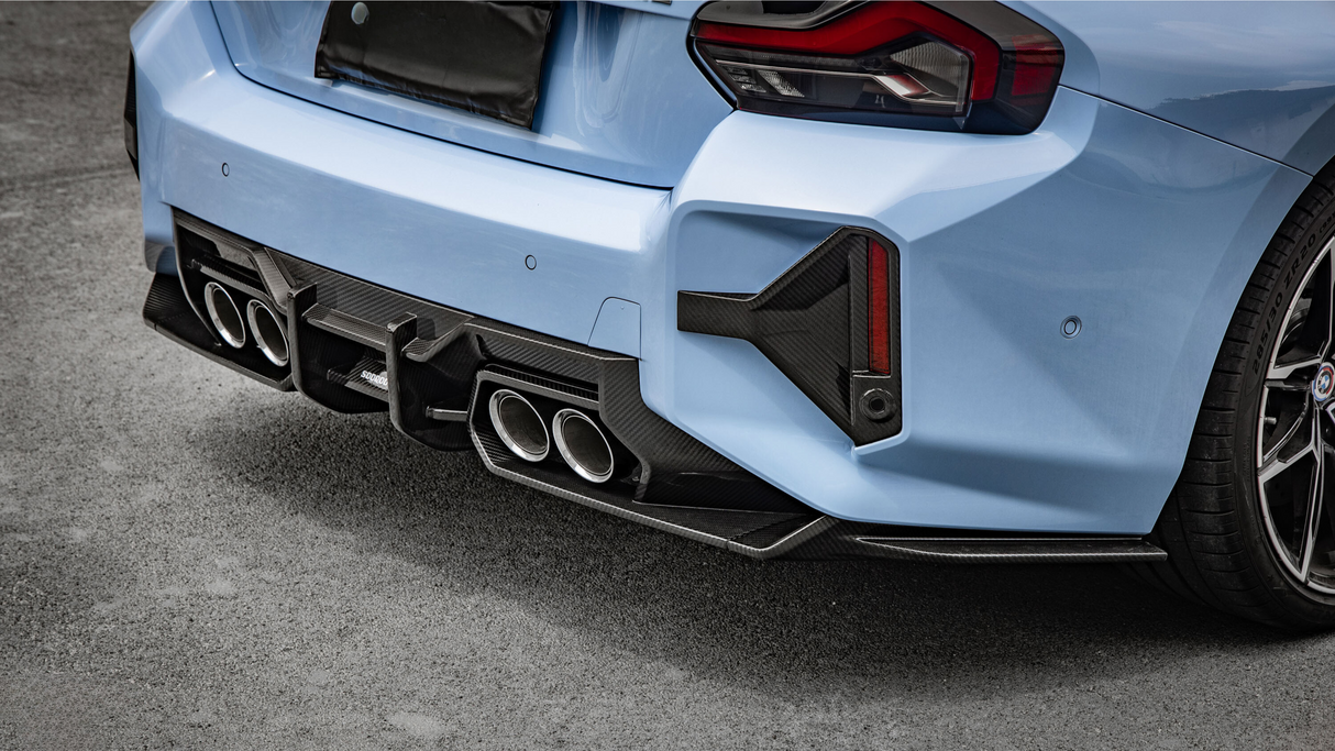 M2 - G87: Dry Carbon Fibre SOOQOO Style Rear Bumper Canards 23+