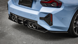 M2 - G87: Dry Carbon Fibre SOOQOO Style Rear Bumper Canards 23+