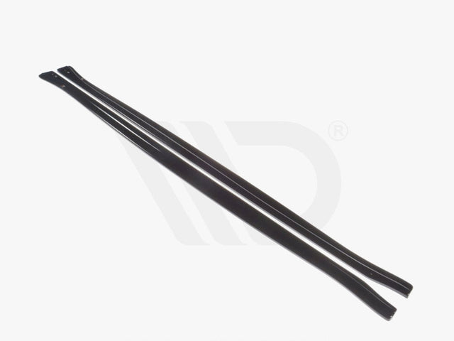 Two sleek, black aerodynamic components lie parallel on a white background. Below them, text reads: "WORLDWIDE LEADER IN AERODYNAMIC COMPONENTS."