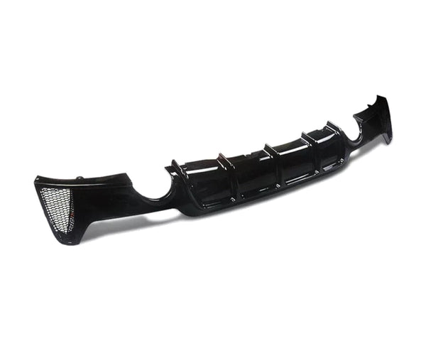 4 series f32 f33 f36 gloss black dual exhaust diffuser