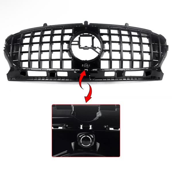 GLA - H247: Gloss Black GT Panamericana Front Grill 20+