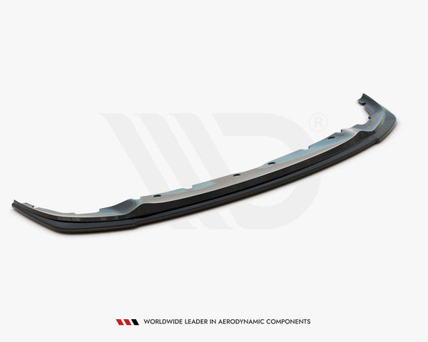A curved, black aerodynamic car component rests on a plain white background. Text below reads, "Worldwide Leader in Aerodynamic Components."