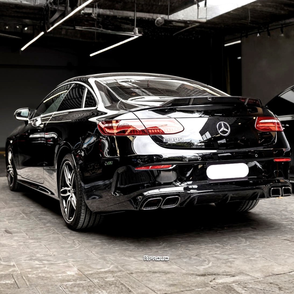 E Class - C238 Coupe Pre-Facelift: Gloss Black E63 Style Diffuser 16-21